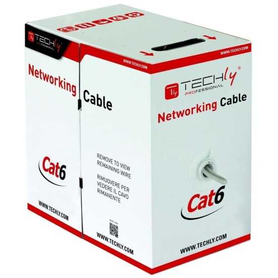 NETWORK CABLE CAT6 INDOOR UTP 305M GREY