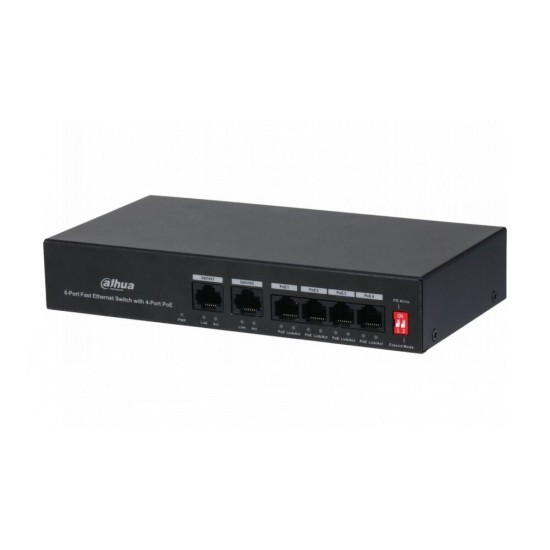  Dahua DH-PFS3006-4ET-36 6-Port Fast Ethernet Switch with 4-Port PoE