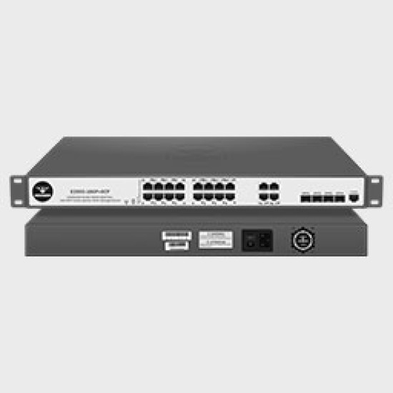 COMMANDO NETWORK SWITCH E2000-16GP+8CF